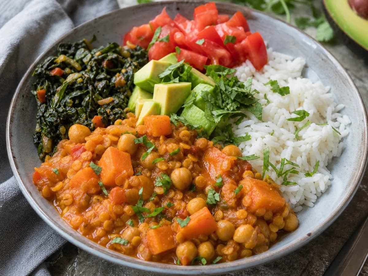 Vegetarian meal example